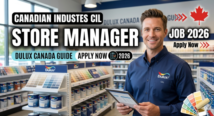 Canadian Industries CIL Store Manager Job 2026 – Dulux Canada Guide